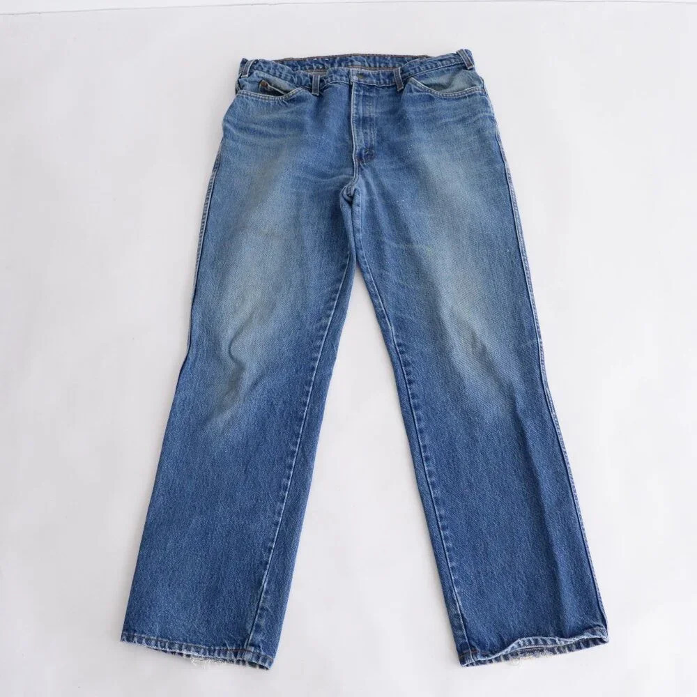 Vintage Great Western Garment Mid-wash Relaxed Fit Western Cowboy Blue Jeans 38